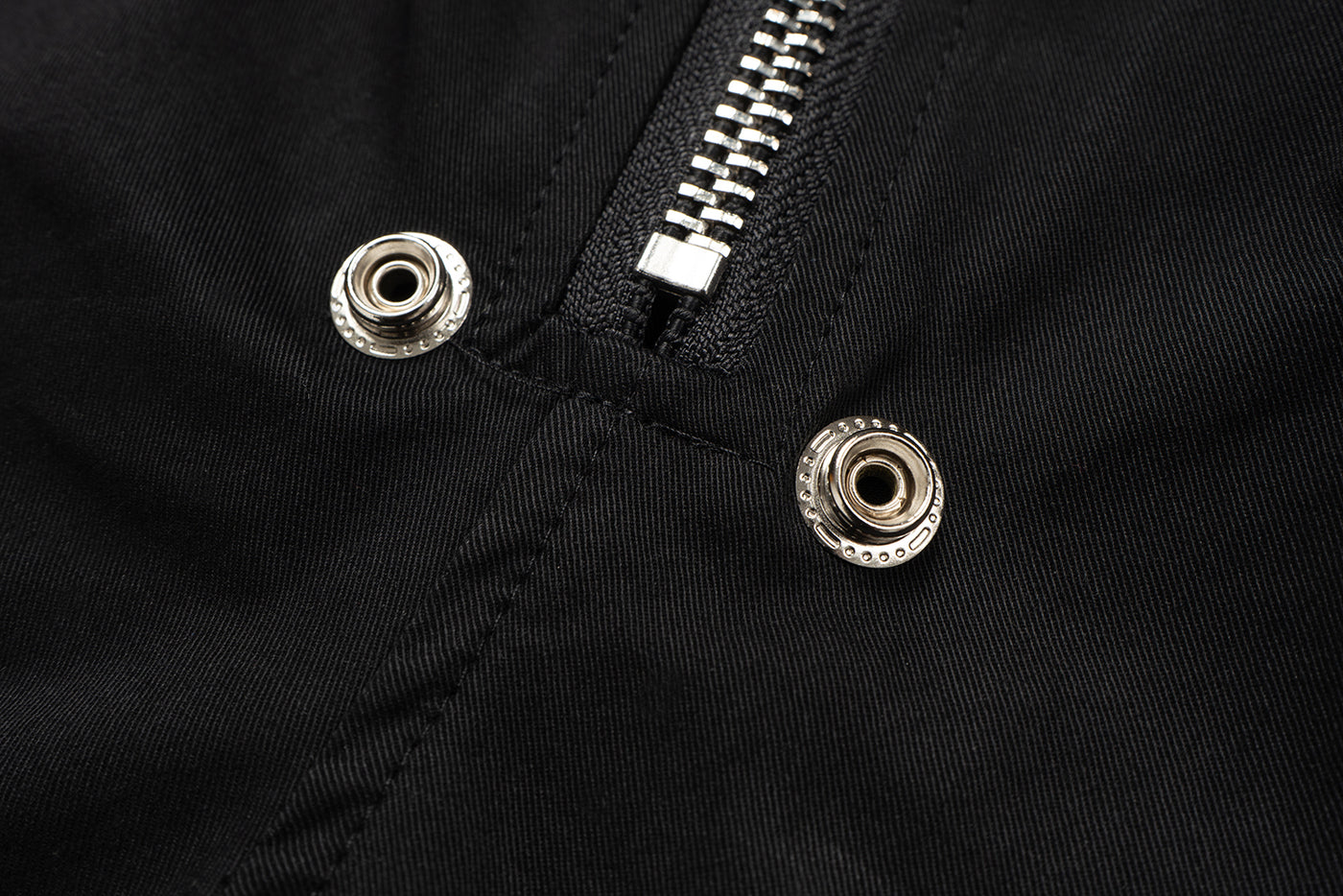 IAC | Black big zipper boxer shorts