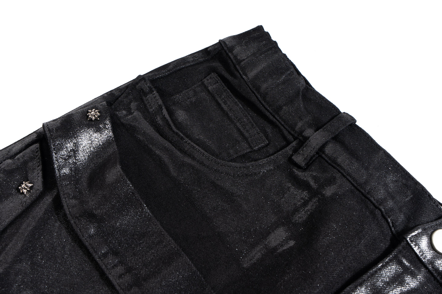 IAC | WAXED BELTED JEANS