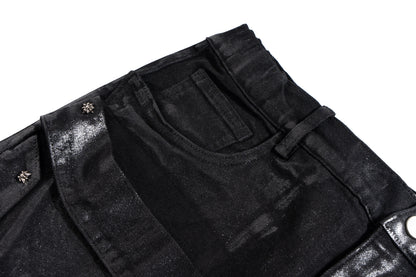 IAC | WAXED BELTED JEANS