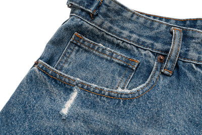 IAC | Distressed denim loose shorts