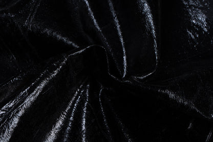 IAC | LEATHER EFFECT DARK CREATCH SHORTS