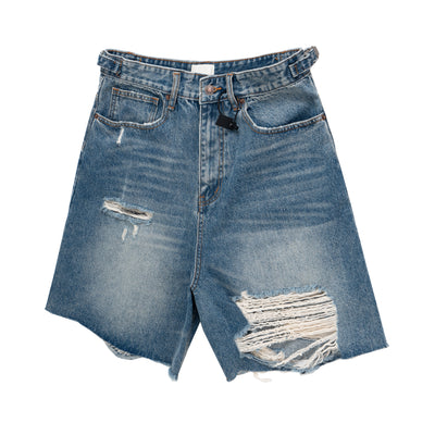 IAC | Distressed denim loose shorts