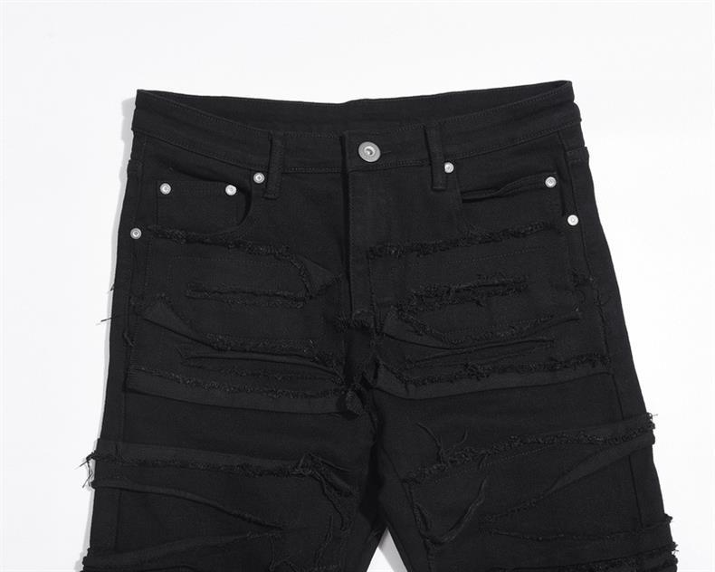 IAC | DISTRESSED BLACK PANTS
