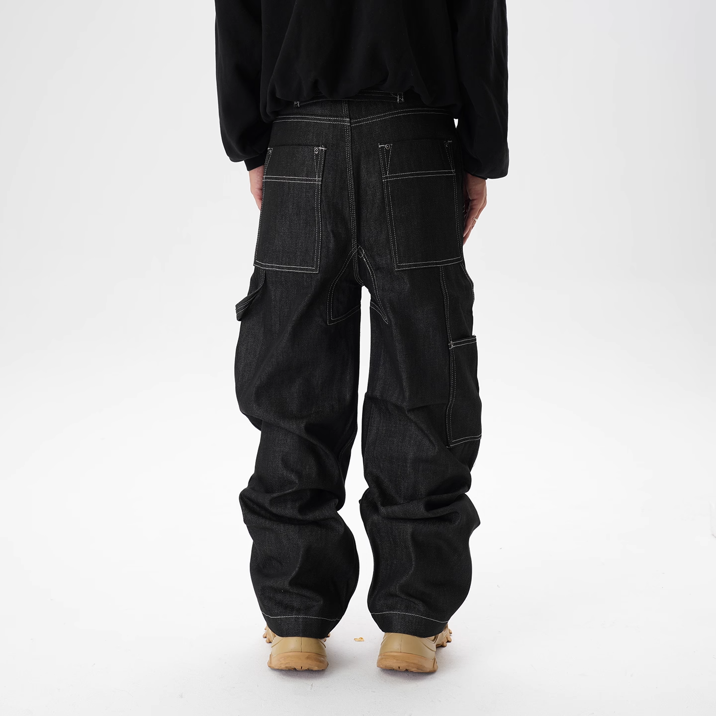 IAC | Black Emporio Baggy Pants