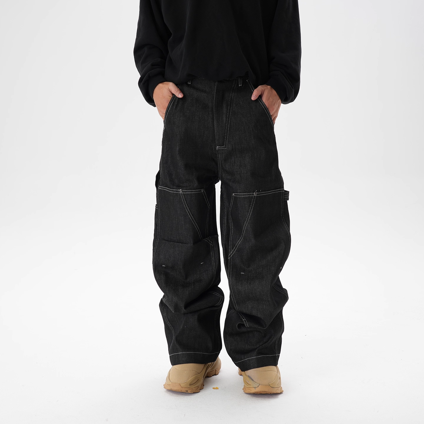 IAC | Black Emporio Baggy Pants