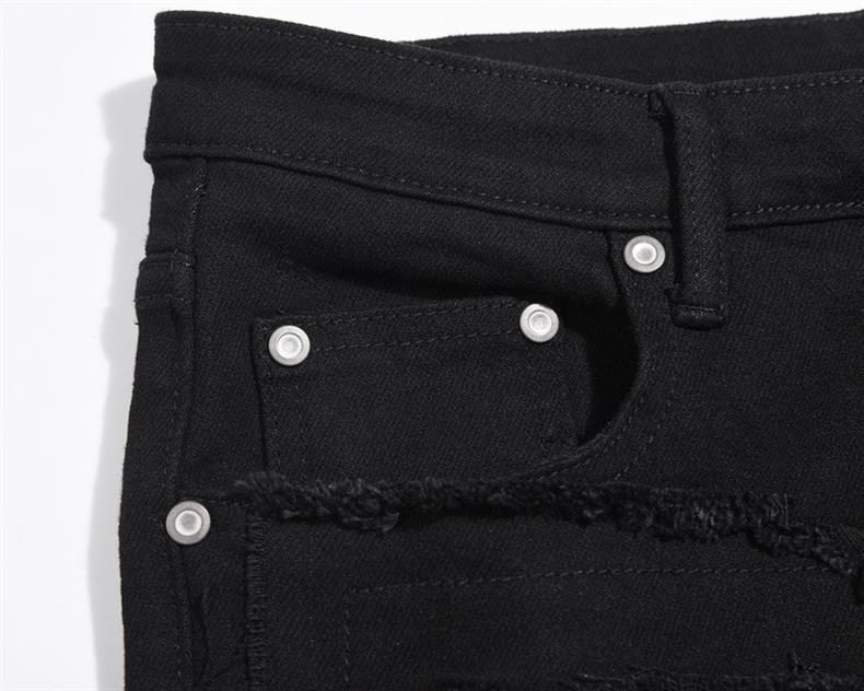 IAC | DISTRESSED BLACK PANTS