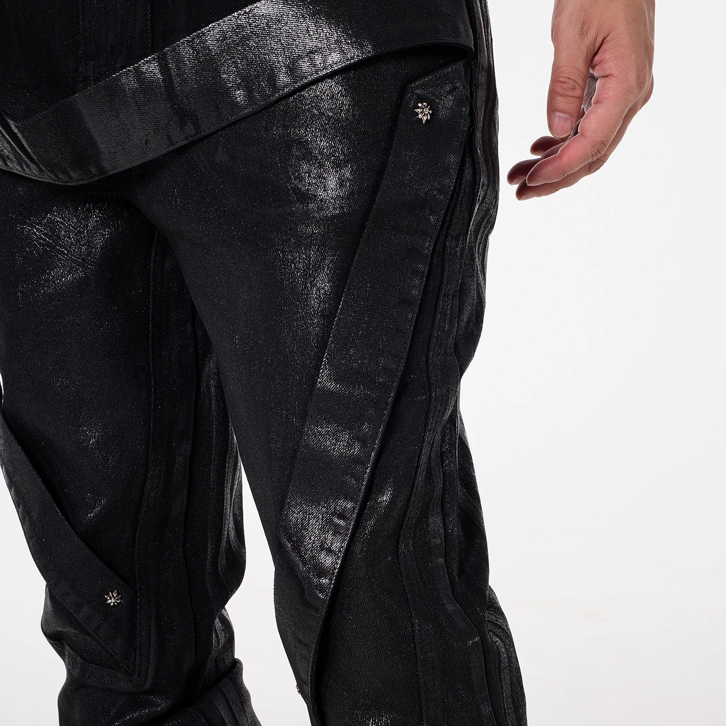 IAC | WAXED BELTED JEANS