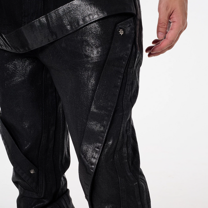 IAC | WAXED BELTED JEANS