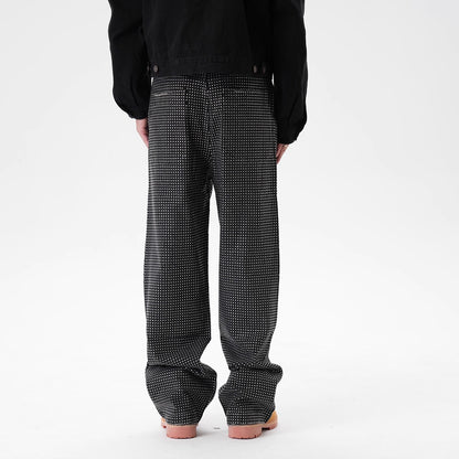 IAC | Rhinestone Flower Baggy Pants