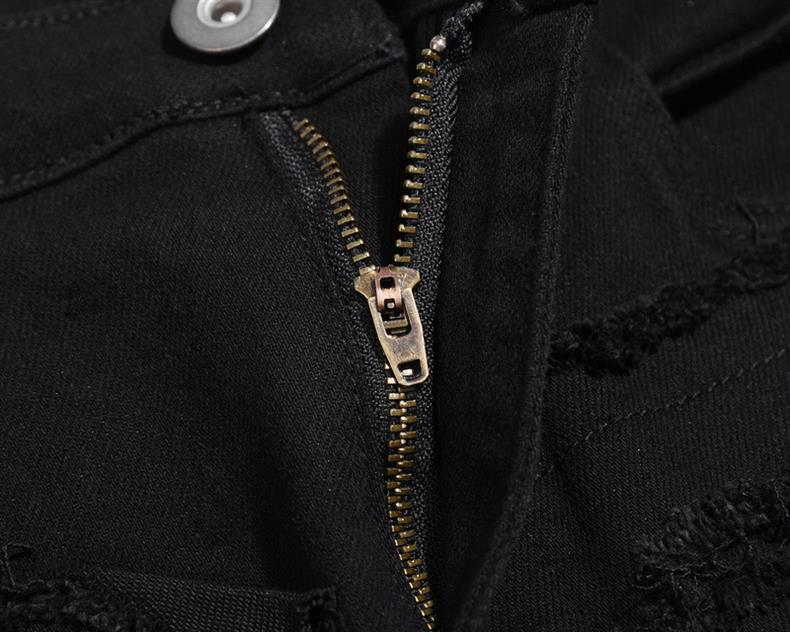 IAC | DISTRESSED BLACK PANTS
