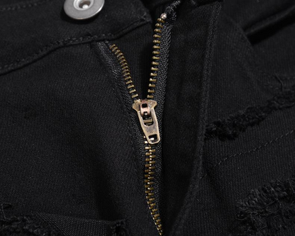 IAC | DISTRESSED BLACK PANTS