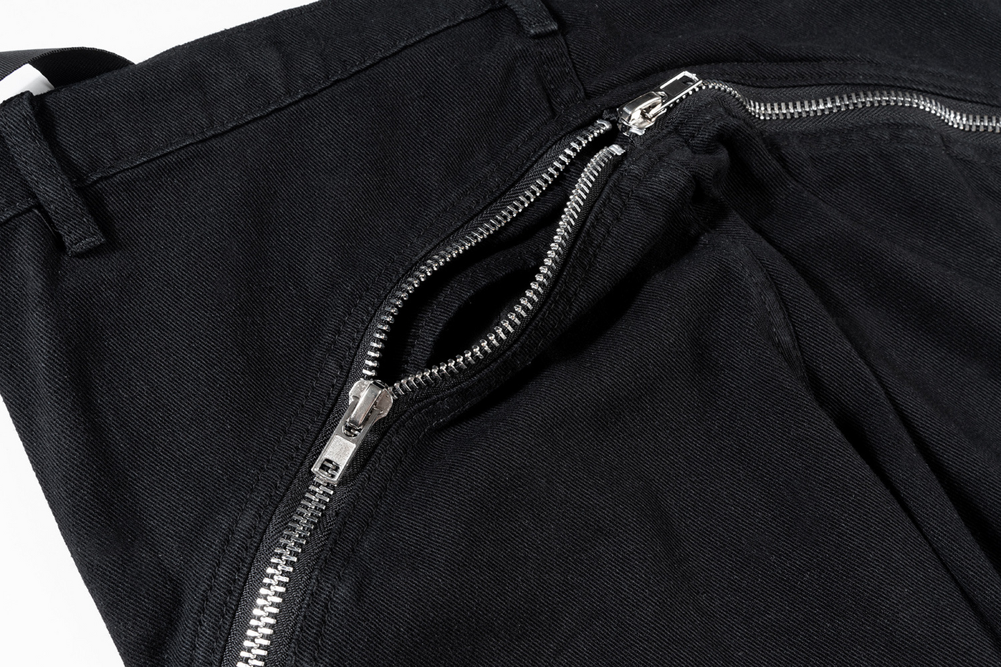 IAC | Full zipper flared denim