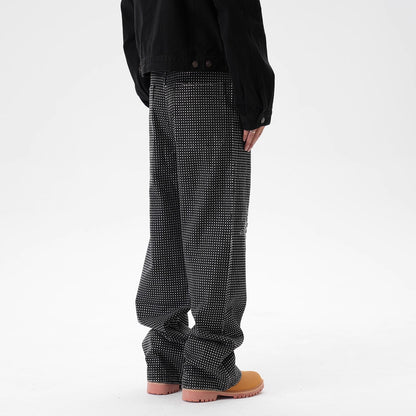 IAC | Rhinestone Flower Baggy Pants