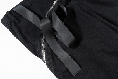 IAC | Full zipper flared denim