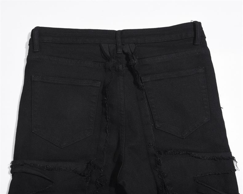 IAC | DISTRESSED BLACK PANTS