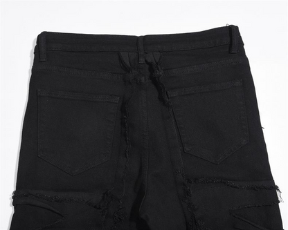IAC | DISTRESSED BLACK PANTS