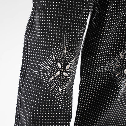 IAC | Rhinestone Flower Baggy Pants