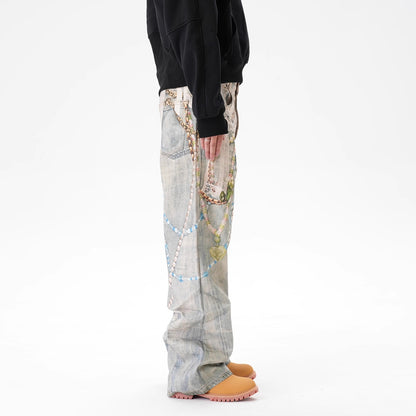 IAC | Angelic Chain Baggy Pants