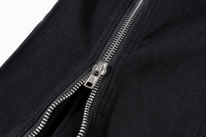 IAC | Full zipper flared denim