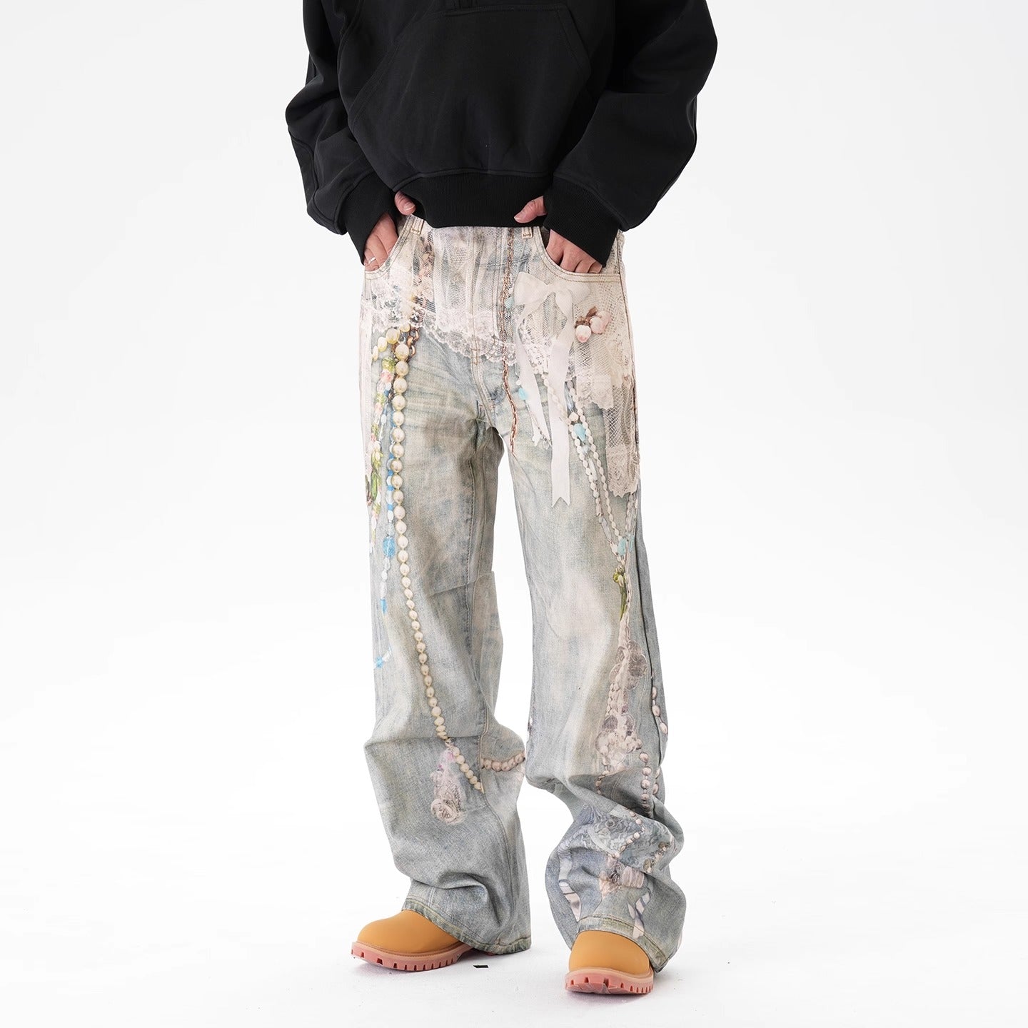 IAC | Angelic Chain Baggy Pants