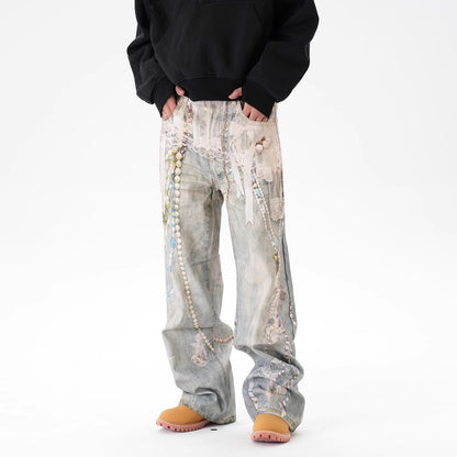 IAC | Angelic Chain Baggy Pants