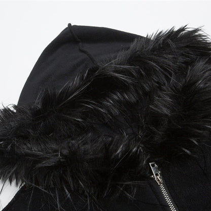 IAC | PLUSH AND FUR BOMBER JACKET