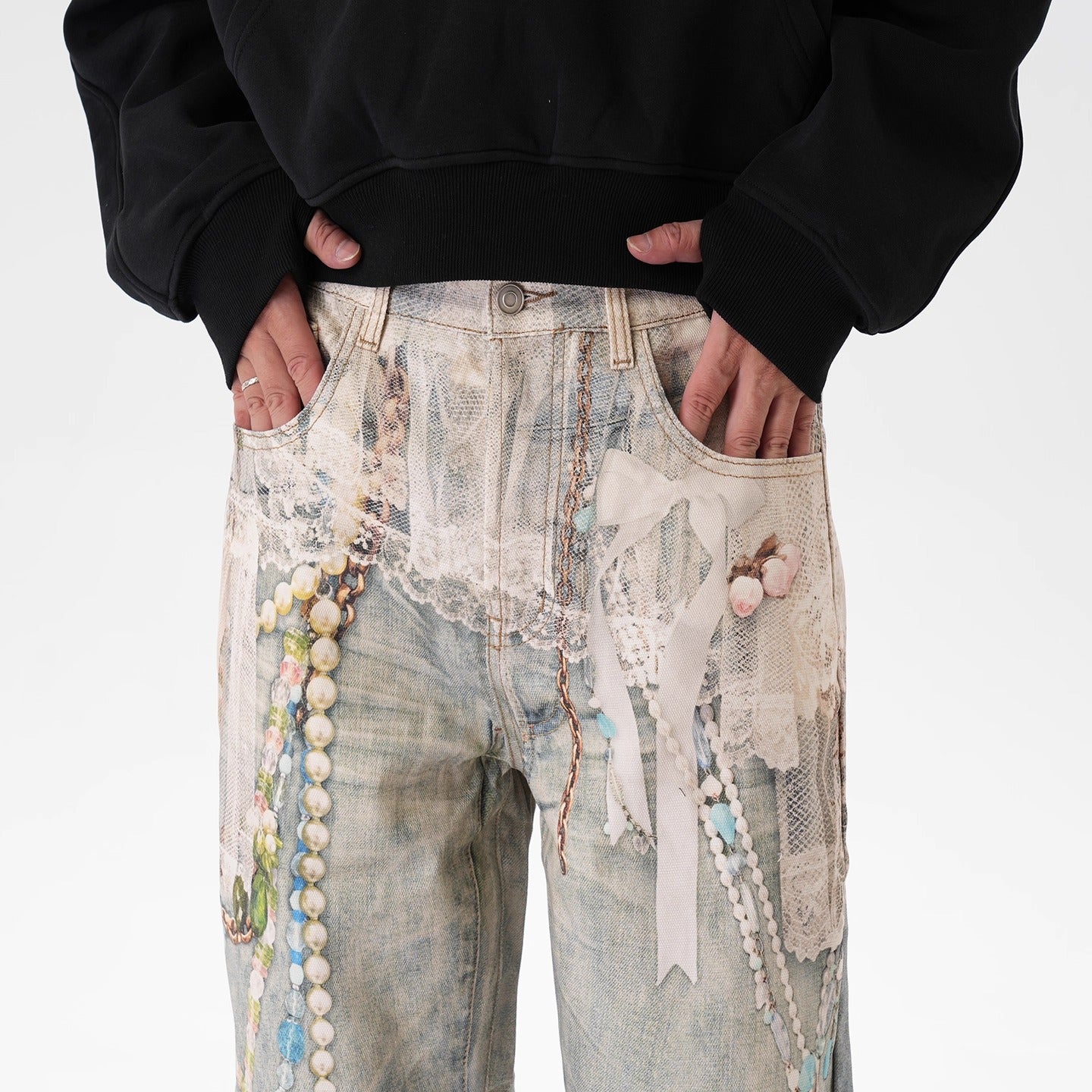 IAC | Angelic Chain Baggy Pants