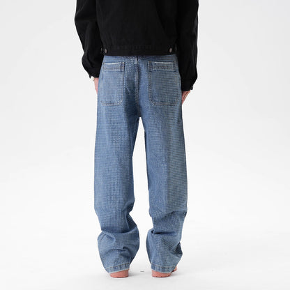 IAC | Rhinestone Flower Baggy Pants