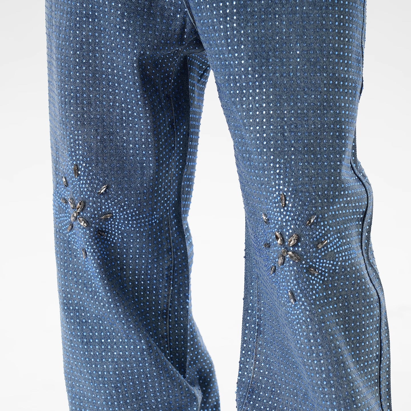 IAC | Rhinestone Flower Baggy Pants
