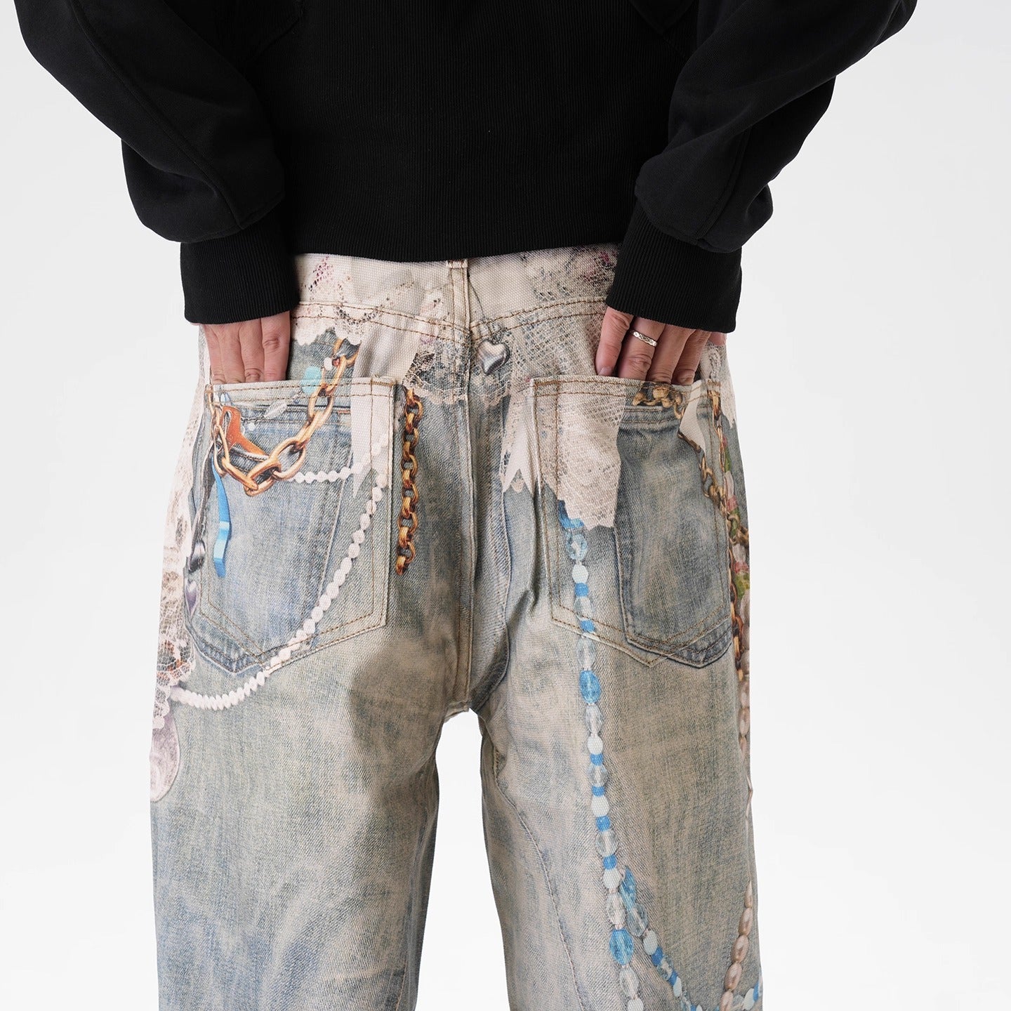 IAC | Angelic Chain Baggy Pants