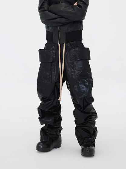 IAC | Dark Creatch Leather Pants