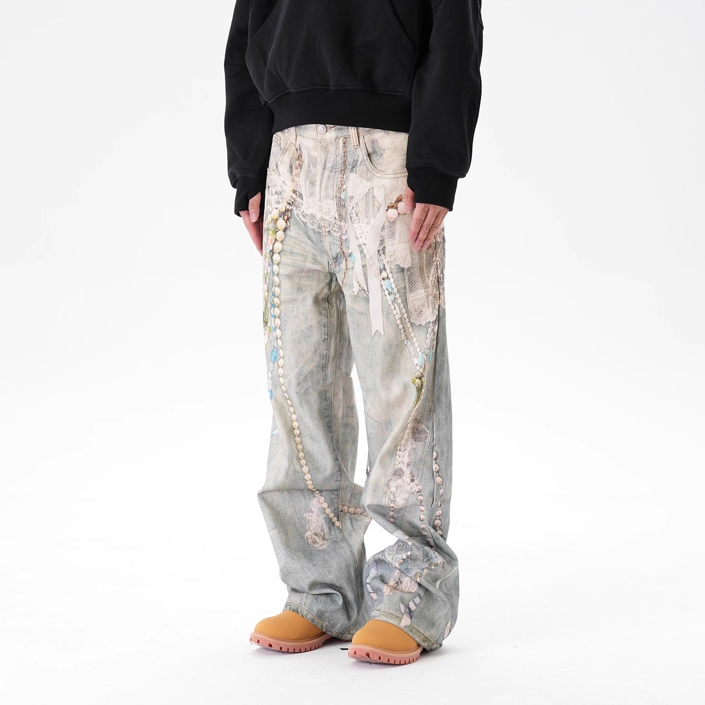IAC | Angelic Chain Baggy Pants