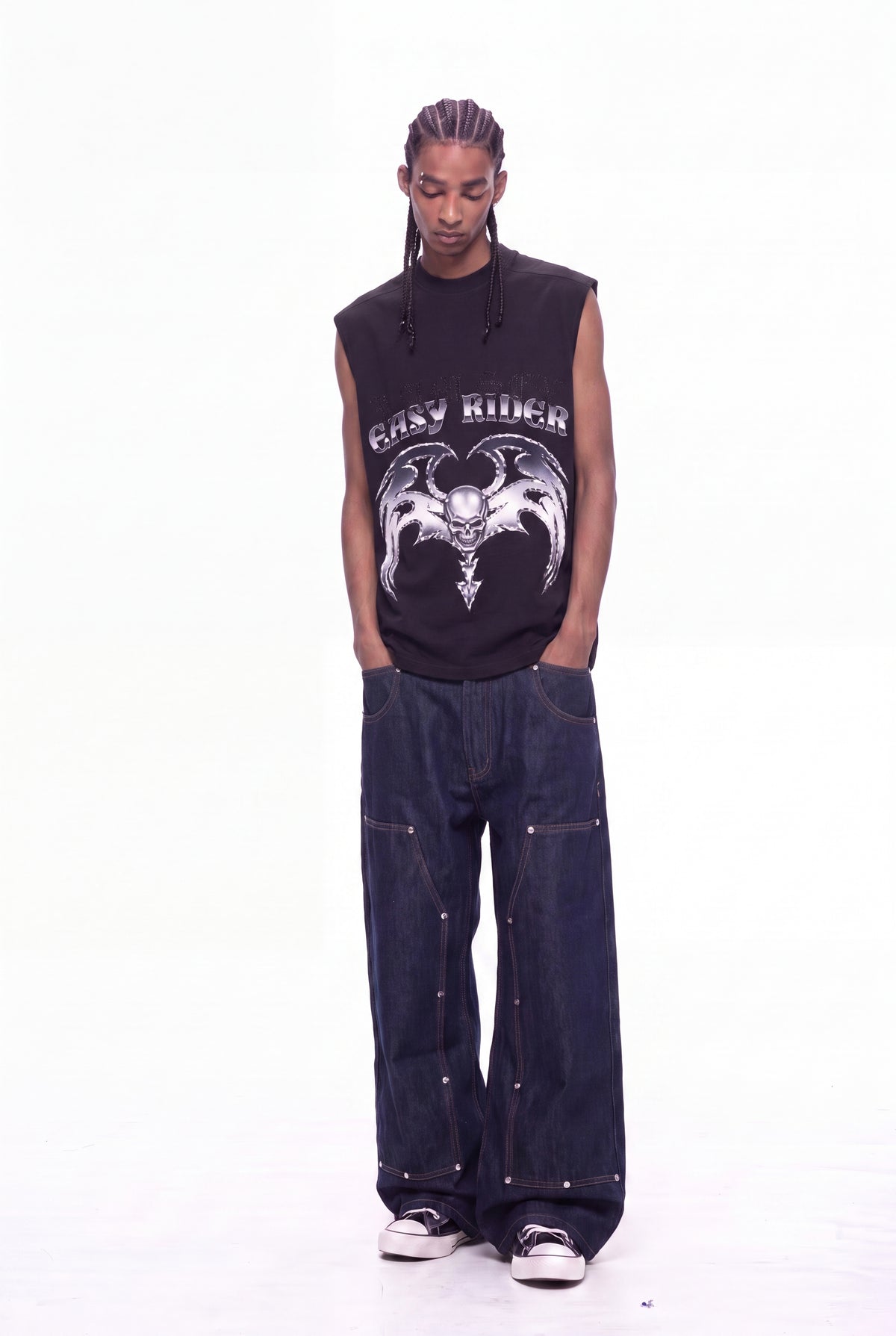 IAC | DOUBLE DENIM CARPENTER PANTS