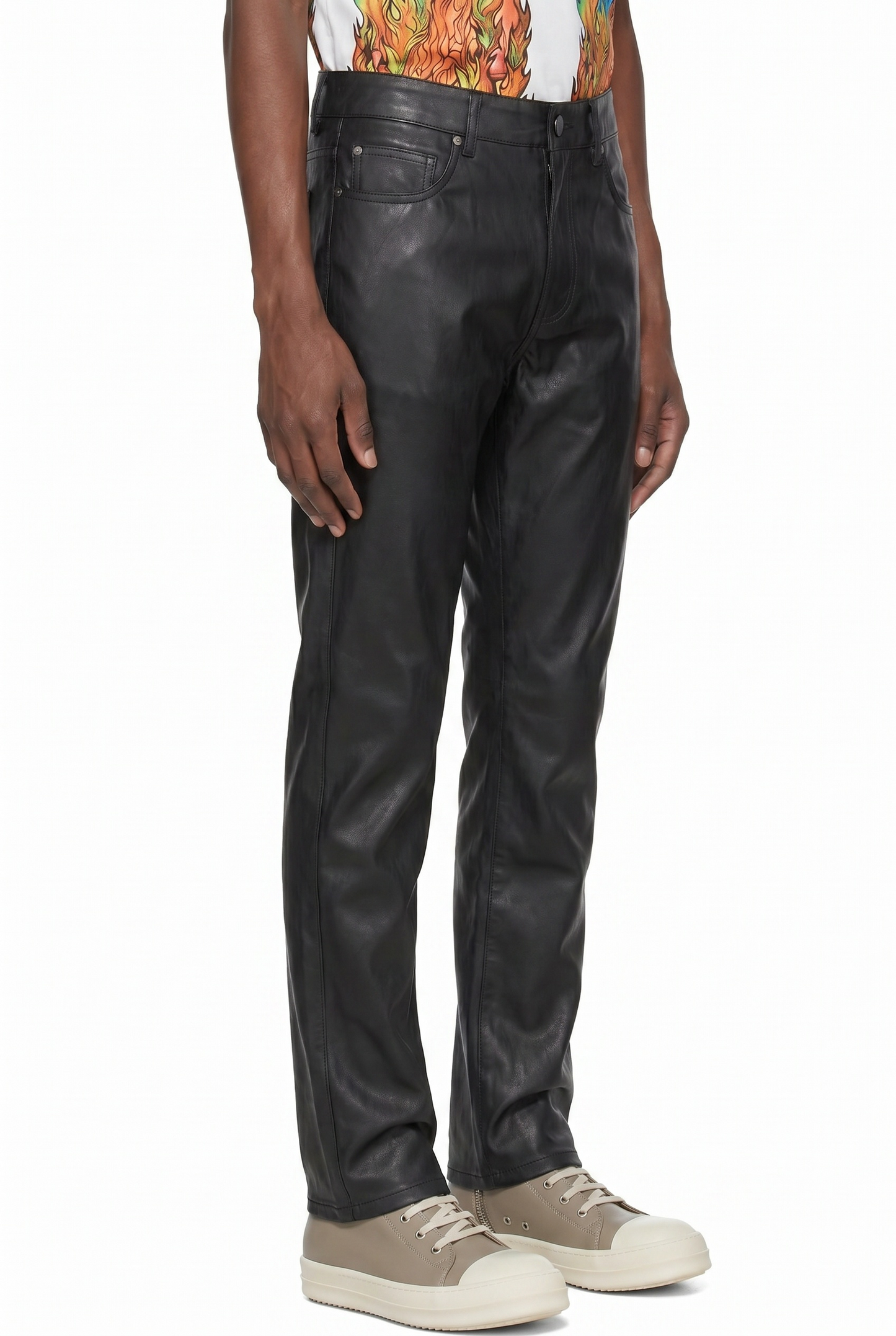 IAC | WAXED SLIM FIT PANTS