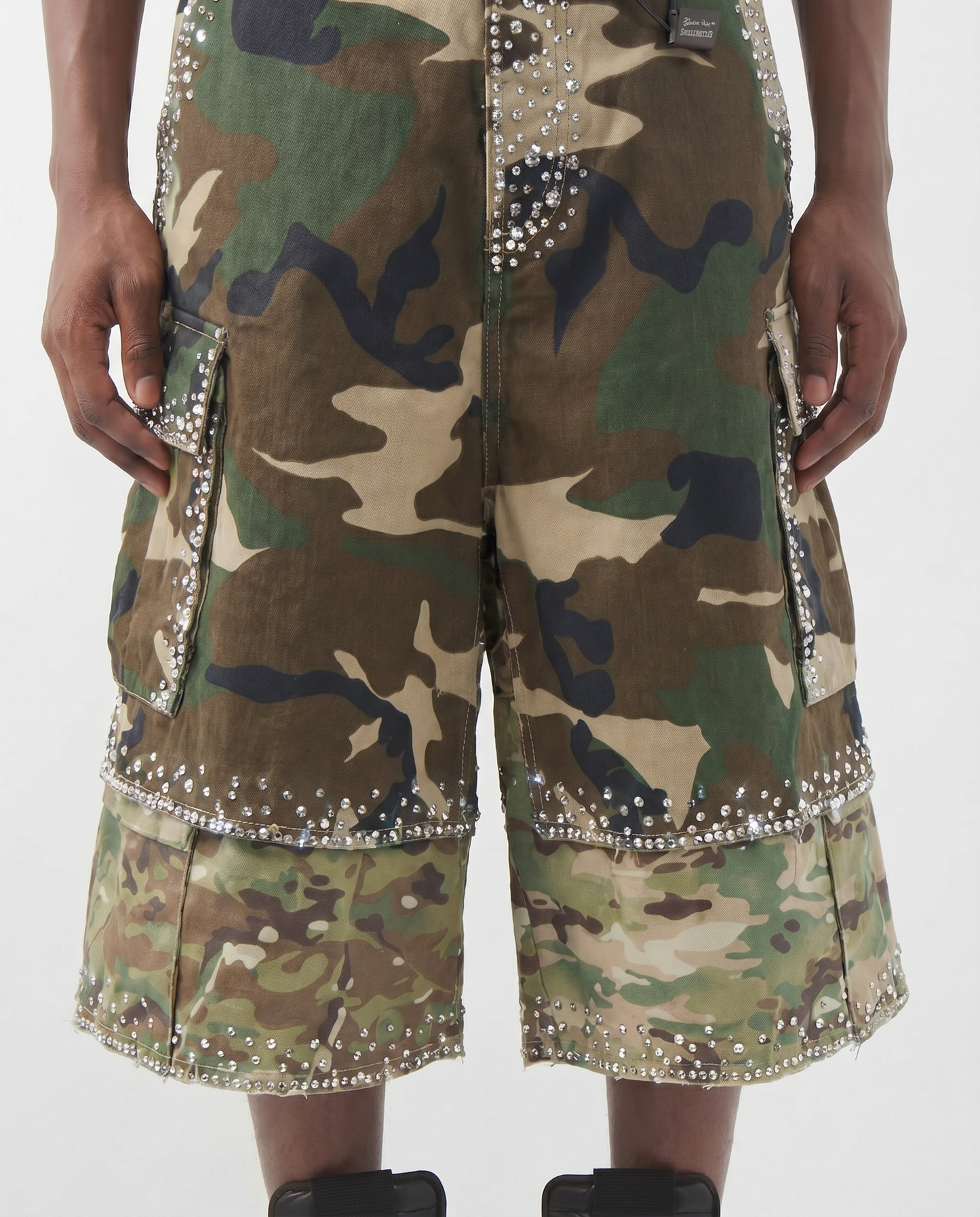 IAC | DOUBLE CAMO SHORTS I AM SEX DIAMONDS