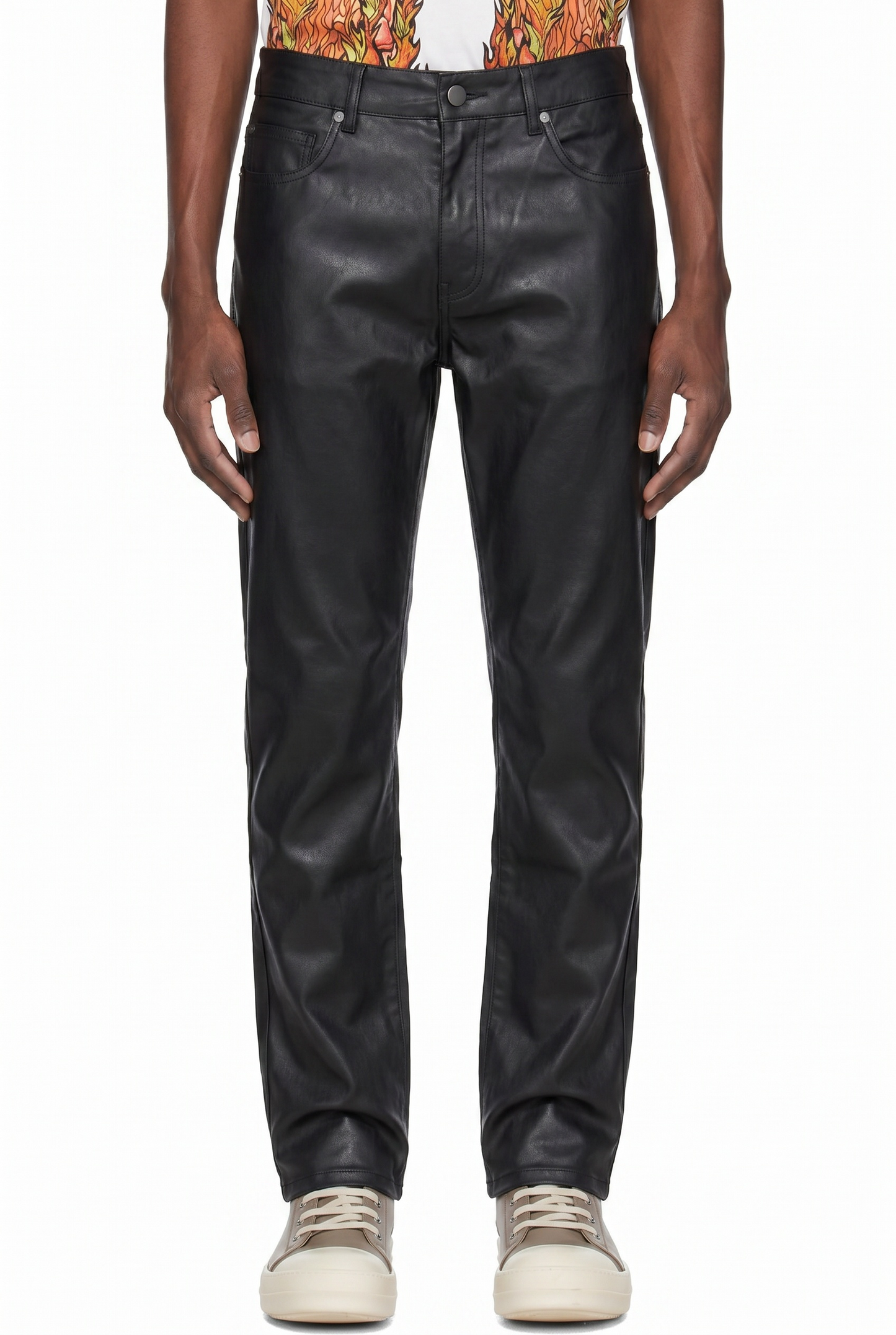 IAC | WAXED SLIM FIT PANTS