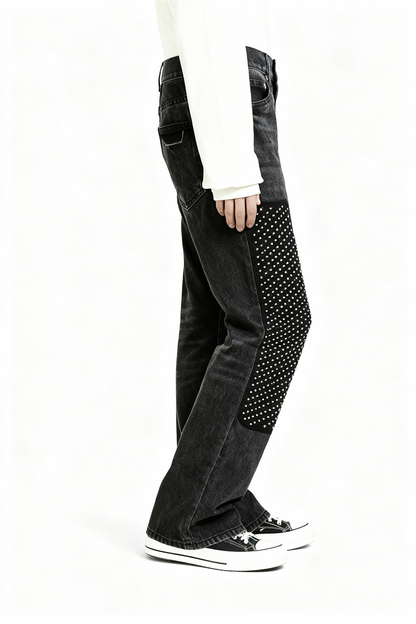 IAC | STARRY RIDER FLARED BLACK JEANS