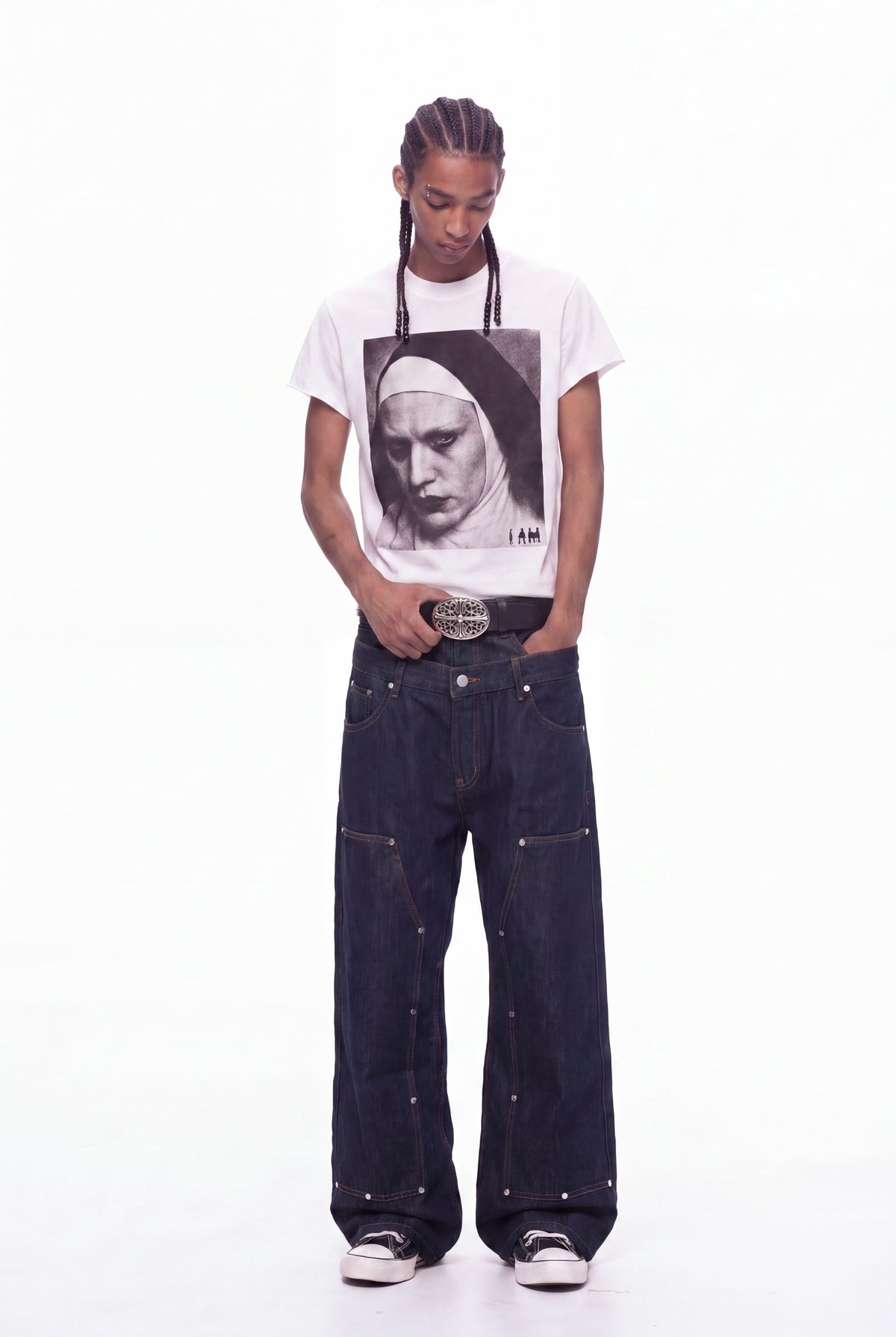 IAC | DOUBLE DENIM CARPENTER PANTS
