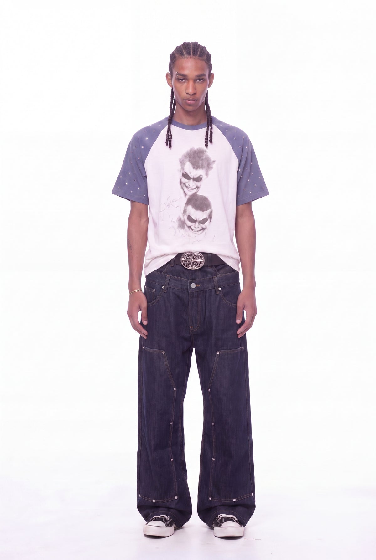 IAC | DOUBLE DENIM CARPENTER PANTS