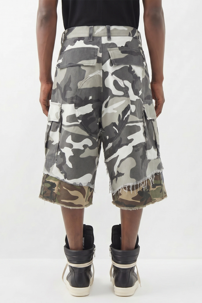 IAC | DOUBLE WHITE CAMO SHORTS I AM SEX