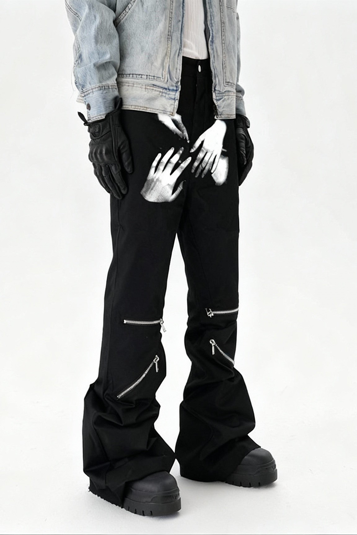 IAC | Knee zipper loose pants