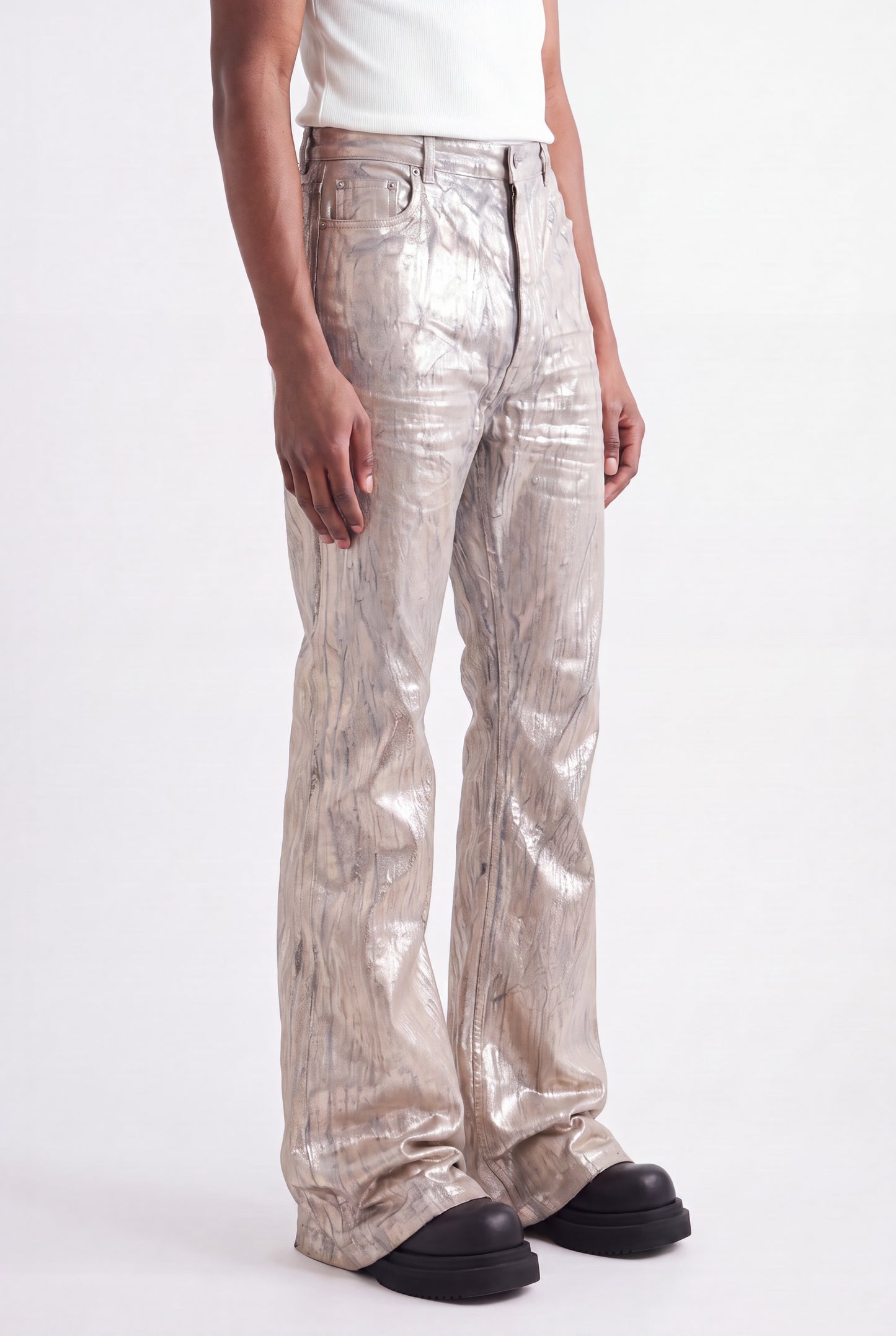 IAC | GOLD BANANA WAXED PANTS