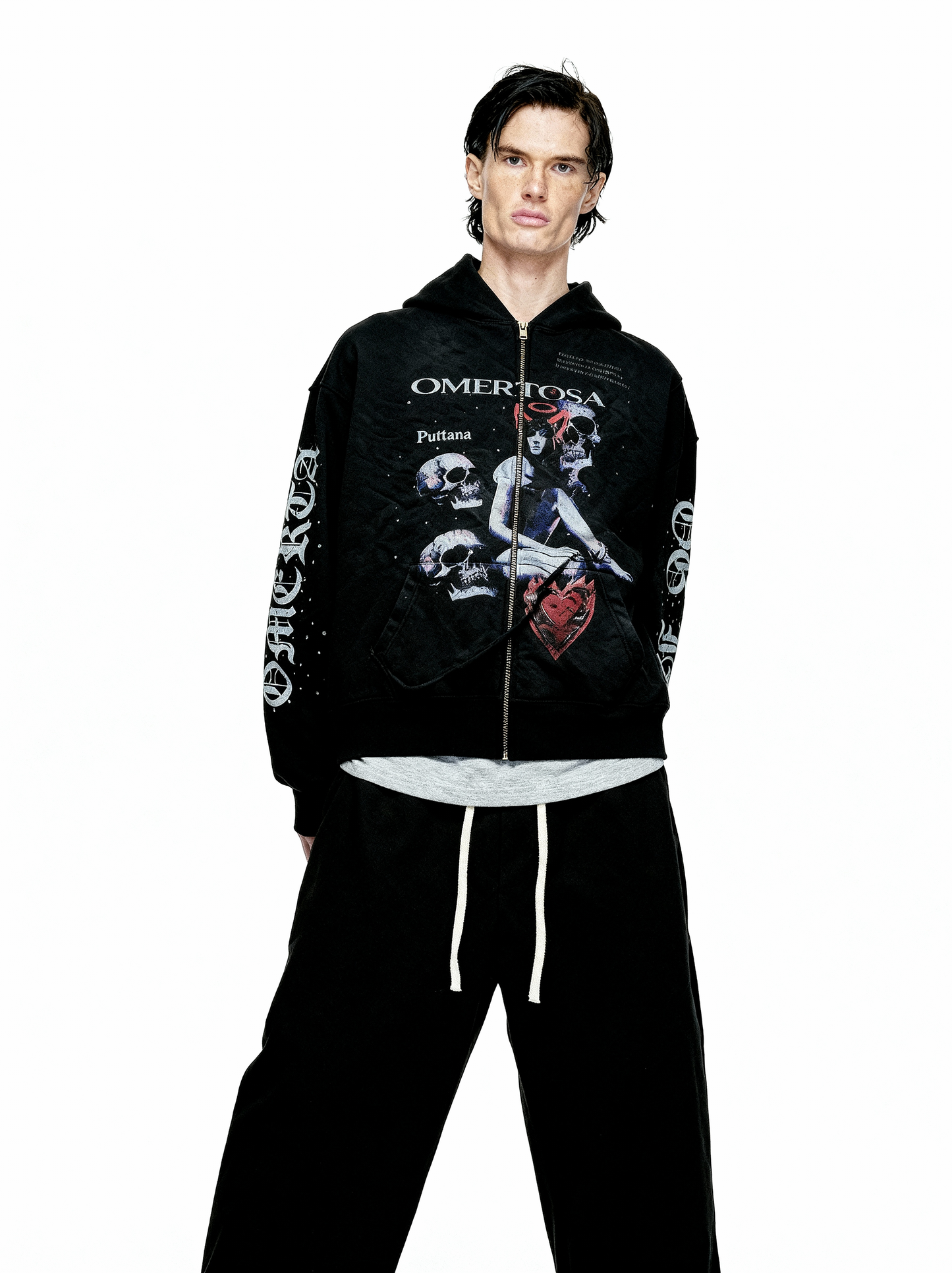 IAC | OMERTOSA RHINESTONES HOODIE