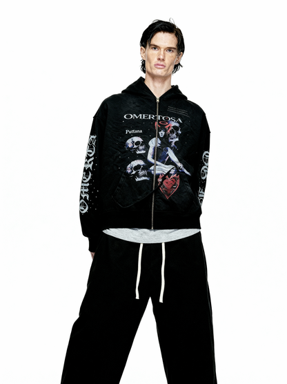 IAC | OMERTOSA RHINESTONES HOODIE