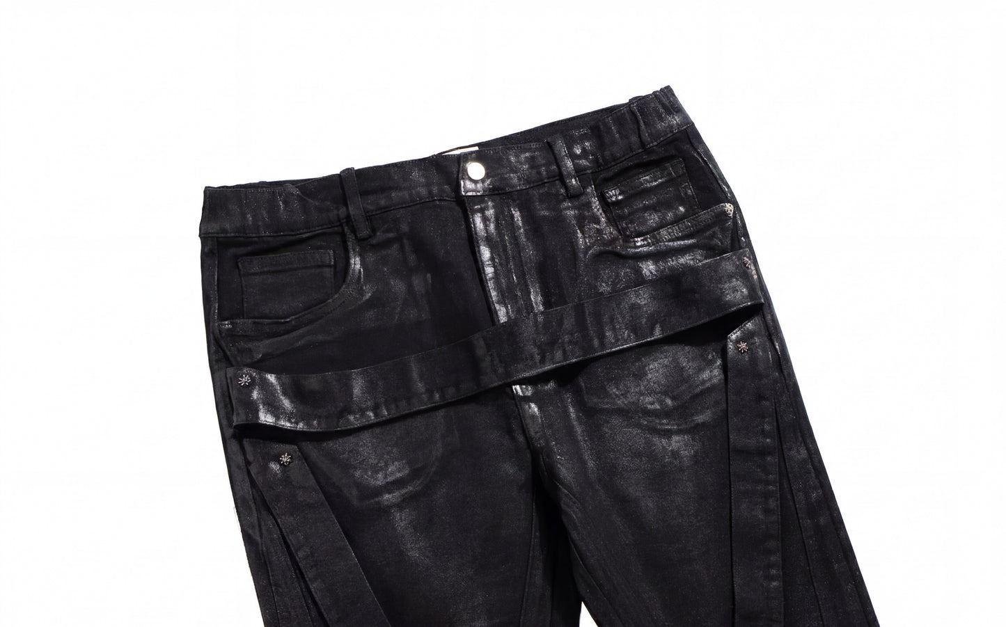 IAC | WAXED BELTED JEANS