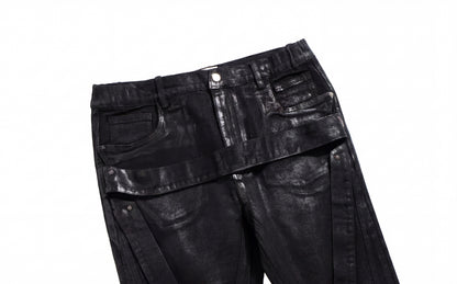 IAC | WAXED BELTED JEANS