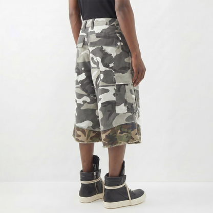 IAC | DOUBLE WHITE CAMO SHORTS I AM SEX