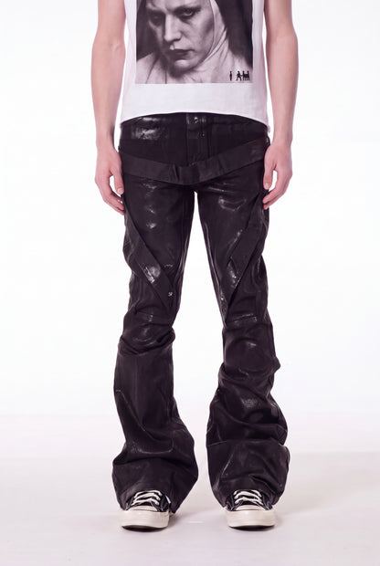 IAC | WAXED BELTED JEANS