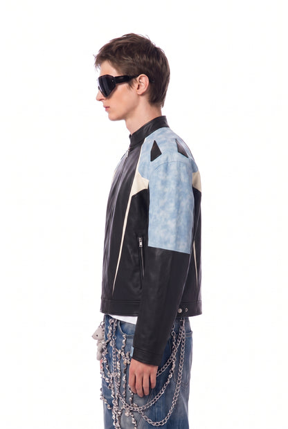 IAC | Leather zipper jacket