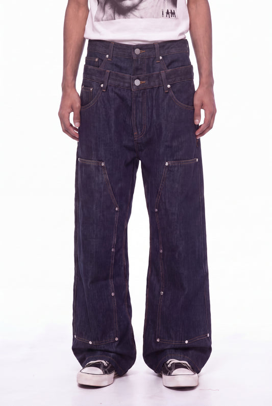 IAC | DOUBLE DENIM CARPENTER PANTS
